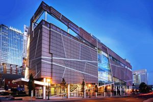 Harvey B. Gantt Center in the evening.HiSoUR.NCII.No copyright infringment intended