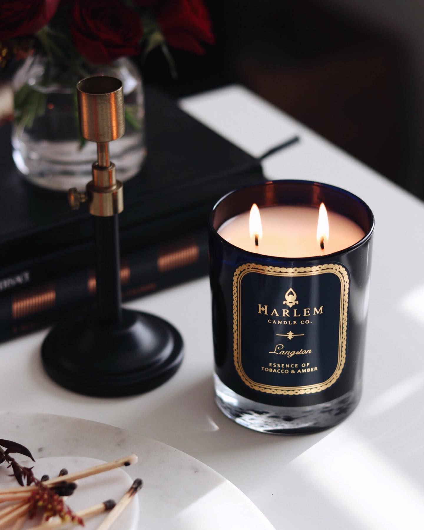 22K Gold Speakeasy Cocktail Glass Luxury Candle